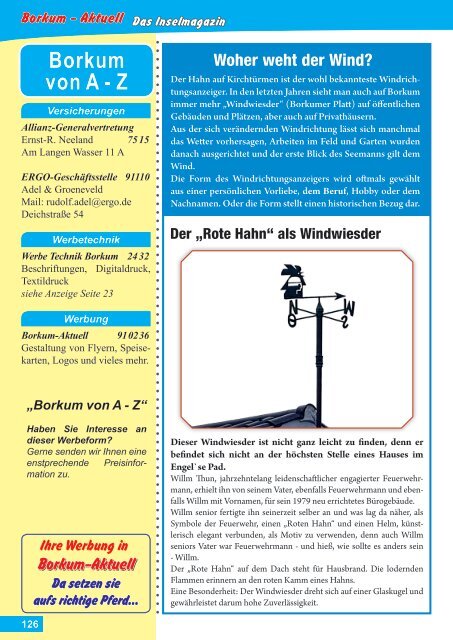 Sep.   2018   Borkum-Aktuell - Das Inselmagazin