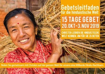 Gebetsleitfaden für die hinduistische Welt