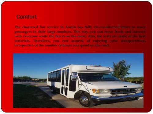 Luxurious Charter Bus Service in Austin