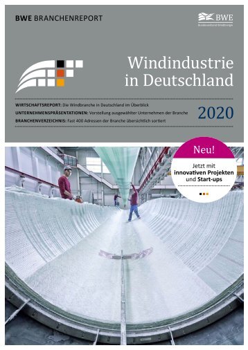 BWE Branchenreport - Windindustrie in Deutschland 2020