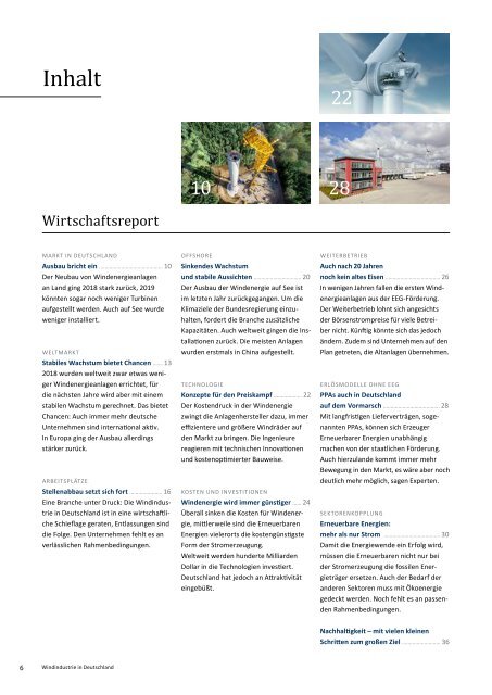 BWE Branchenreport - Windindustrie in Deutschland 2020