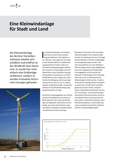 BWE Branchenreport - Windindustrie in Deutschland 2020