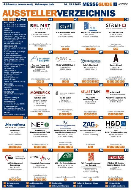 Das MesseMagazin zur 4. jobmesse braunschweig