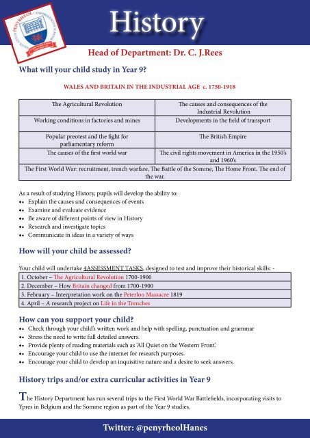 Year 9 Parent Guide September 2019