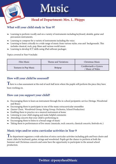 Year 9 Parent Guide September 2019