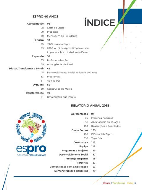 Relatório Anual 2018 - Edição Especial 40 anos