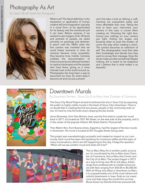 Siouxland Magazine - Volume 1 Issue 3