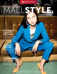 MALLSTYLE. Magazin - Herbst 2019