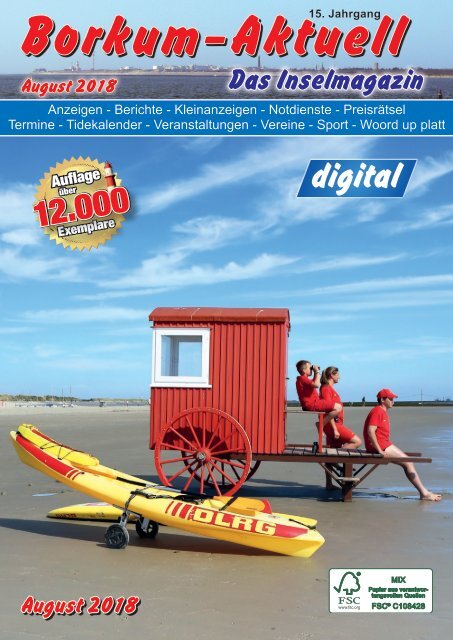 Aug. 2018 Borkum-Aktuell - Das Inselmagazin