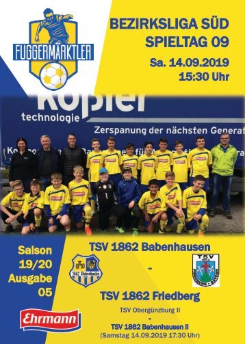 20190914 Fuggermärktler TSV 1862 Babenhausen – TSV Friedberg