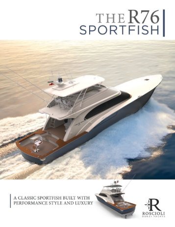 The R-76 Sportfish by Roscioli Donzi Yachts