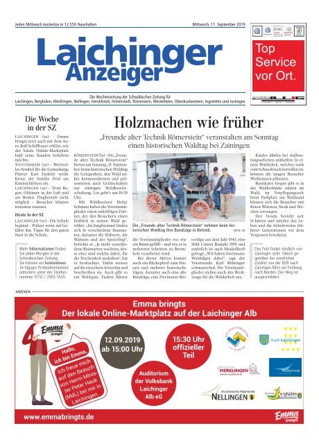 Laichinger Anzeiger 11.09.2019