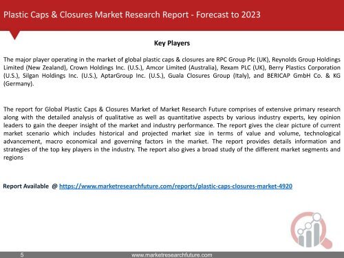 Plastic Caps & Closures Market