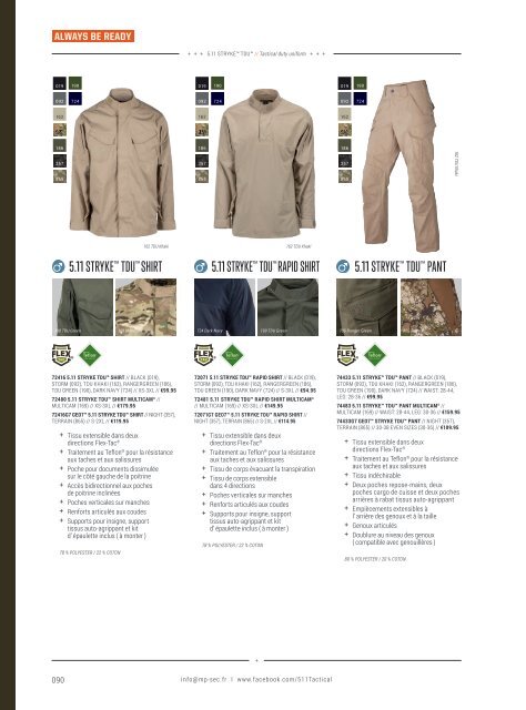5.11 Tactical - Autumn/Winter - French Corporate - Euro