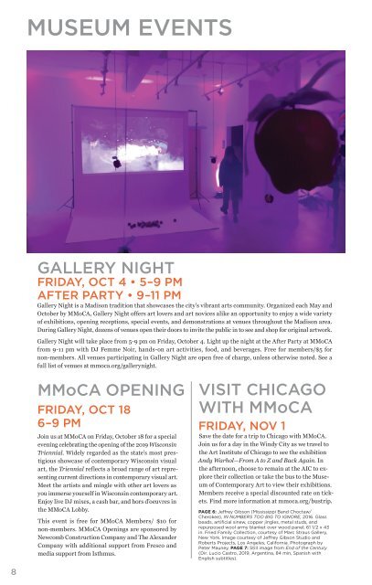 MMoCA Fall 2019 Newsletter