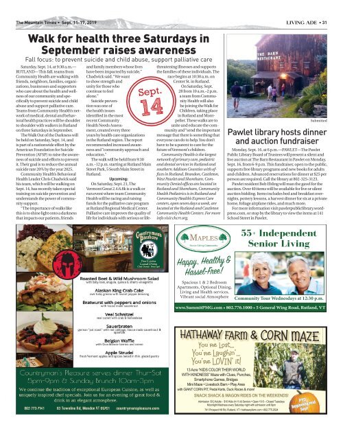 The Mountain Times - Volume 48, Number 37: Sept. 11-17, 2019