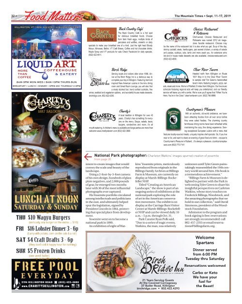 The Mountain Times - Volume 48, Number 37: Sept. 11-17, 2019