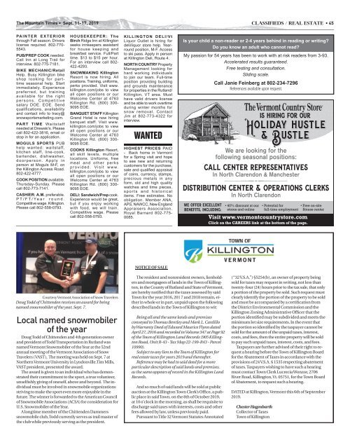 The Mountain Times - Volume 48, Number 37: Sept. 11-17, 2019