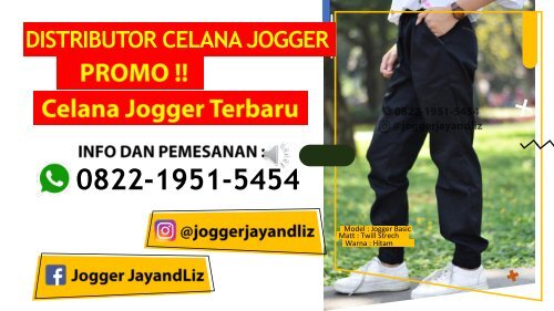 TELP WA 0822 1951 5454 Jual  Celana  Jogger  Wanita  