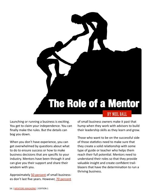 MENTORS Magazine: Issue 1