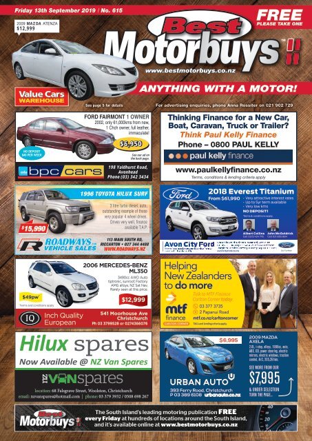 Best Motorbuys September 13 2019