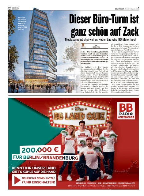 Berliner Kurier 11.09.2019