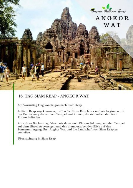 18  Tage Vietnam & Angkor Wat Rundreise