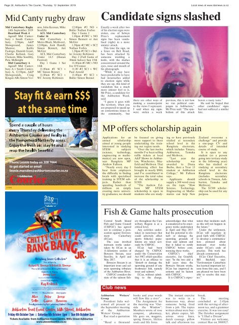 Ashburton Courier: September 12, 2019