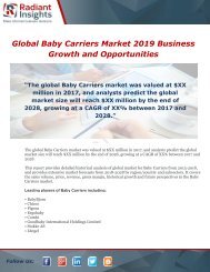 Global Baby Carriers Market 2019 Business Growth and Opportunities