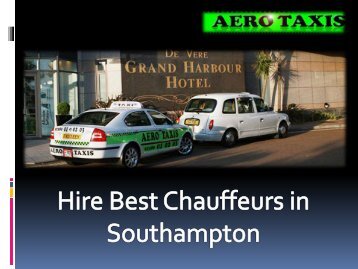 Hire Best Chauffeurs in Southampton