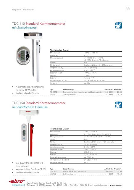 EBRO Professionele Meßtechnik