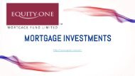 Mortgage investments