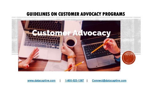 GUIDELINES ON CUSTOMER ADVOCACY PROGRAMS