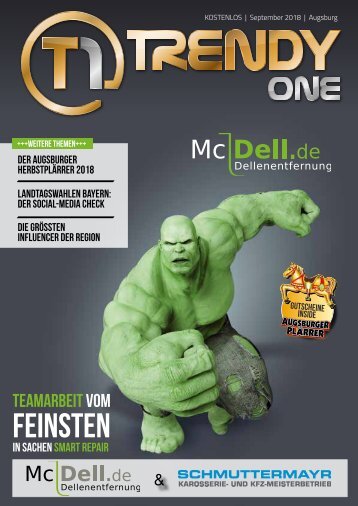 TRENDYone | Das Magazin - Augsburg - September 2018