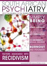 South African Psychiatry - August 2019