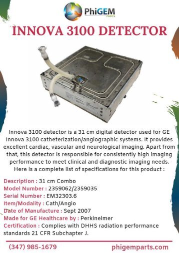 Innova 3100 Detector