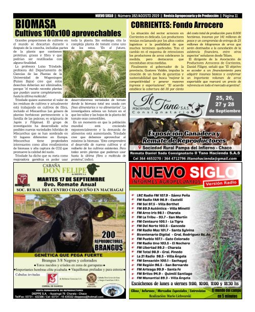 Revista Agropecuaria Nuevo Siglo 182
