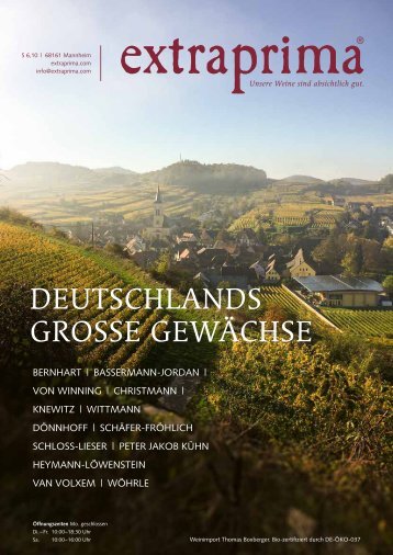 Extraprima Magazin 2019 September Deutschlands Grosse Gewächse