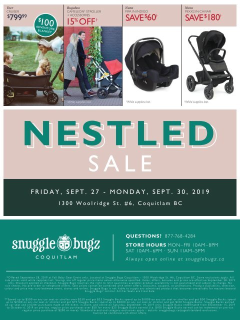 2019 Fall Baby Gear Event - Coquitlam, BC