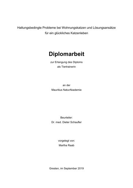 Haltungsbedingte Probleme bei Wohnungskatzen und Lösungsansätze für ein glückliches Katzenleben