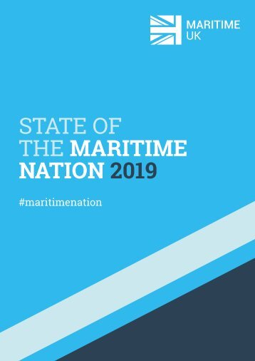 Maritime UK - state of the maritime nation report 2019