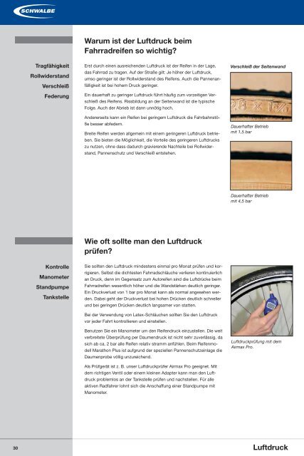 Tech Info - Schwalbe