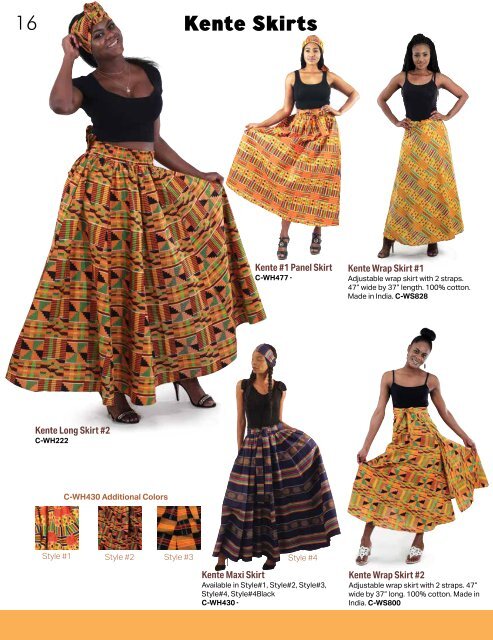 Shades of Africa Fall Catalog 2019