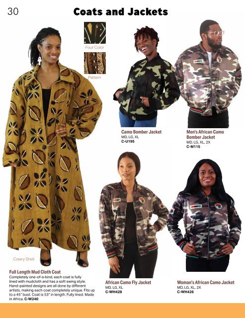 Shades of Africa Fall Catalog 2019