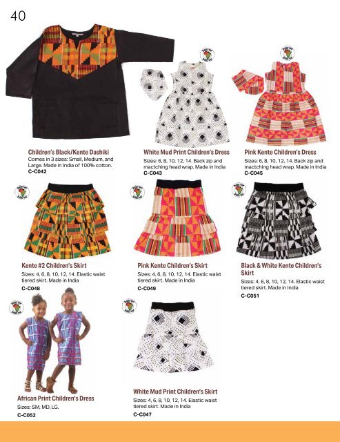 Shades of Africa Fall Catalog 2019