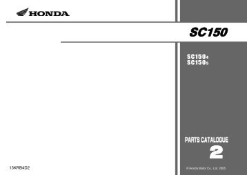Honda-Sc150-Spares