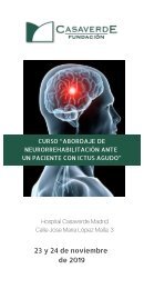 CURSO “ABORDAJE DE NEURORREHABILITACIÓN ANTE  UN PACIENTE CON ICTUS AGUDO”