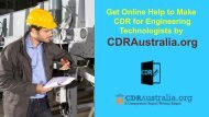 CDR for Engineering Technologists Australia by CDRAustralia.org