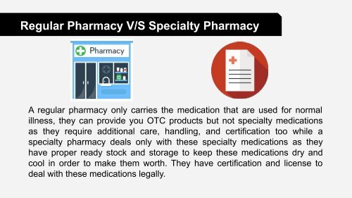 Online Specialty V/S Regular Pharmacy 