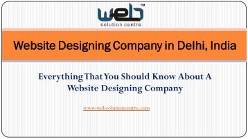 Website Designing Company in Delhi, India